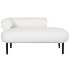 SOFA POLIESTER METAL 127,5X73,5X64 BLANCO