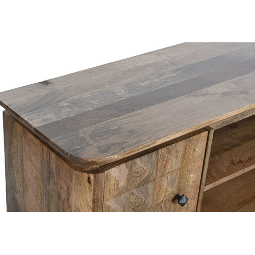 MUEBLE TV MANGO METAL 140X40X55 NATURAL