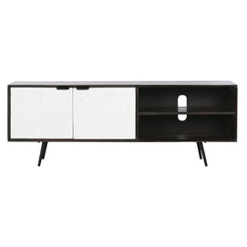 MUEBLE TV MANGO 140X35X50 MARRON OSCURO