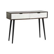 CONSOLA MANGO METAL 105X35X77 BLANCO