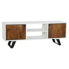 MUEBLE TV MANGO METAL 135X35X51 BLANCO