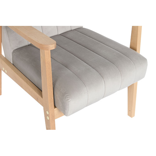 SILLON POLIESTER PINO 63X68X81 GRIS