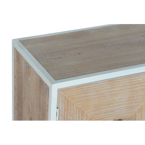 CONSOLA ABETO METAL 120X35X90 BLANCO