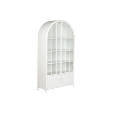 VITRINA METAL CRISTAL 91X36,5X172 44,50 BLANCO