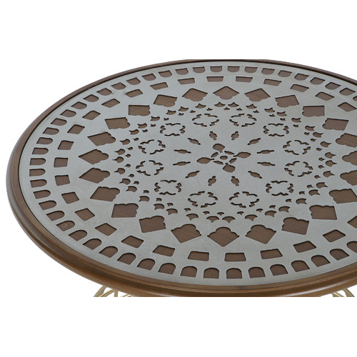 MESITA AUXILIAR ABETO METAL 55,5X55,5X53 DORADO