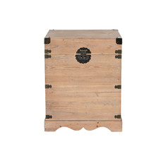 BAUL SET 2 ABETO METAL 48X48X61 RUSTICO NATURAL