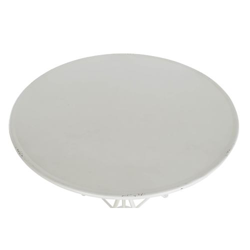 MESITA AUXILIAR METAL 81X81X81,5 BLANCO