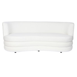 SOFA POLIESTER 193X92X79 BORREGUITO BLANCO
