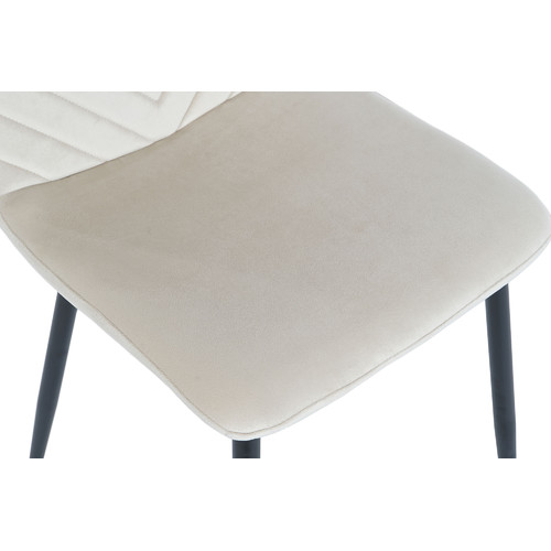 SILLA POLIESTER METAL 54X44X86,5 BEIGE