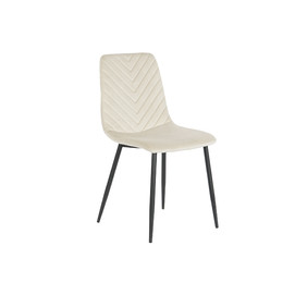 SILLA POLIESTER METAL 54X44X86,5 BEIGE
