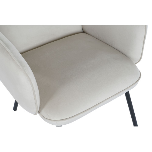 BUTACA POLIESTER METAL 65X60X83 BEIGE