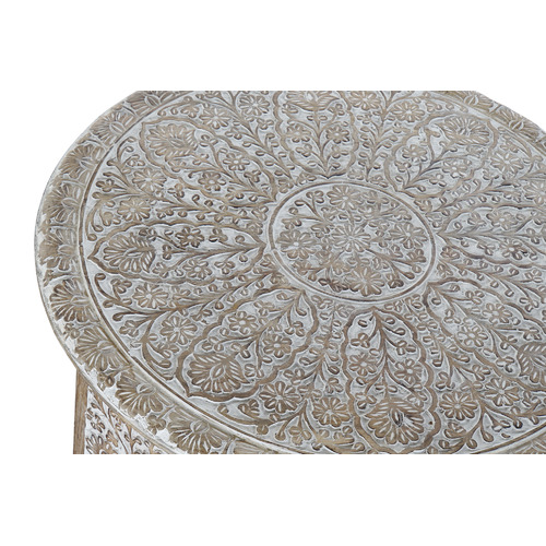 MESITA AUXILIAR SET 2 MANGO 70X70X46 NATURAL