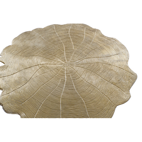 MESITA AUXILIAR ALUMINIO 62X62X54 DORADO