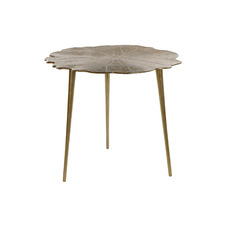 MESITA AUXILIAR ALUMINIO 62X62X54 DORADO