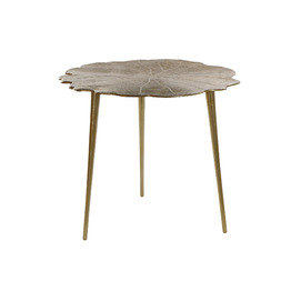 MESITA AUXILIAR ALUMINIO 62X62X54 DORADO