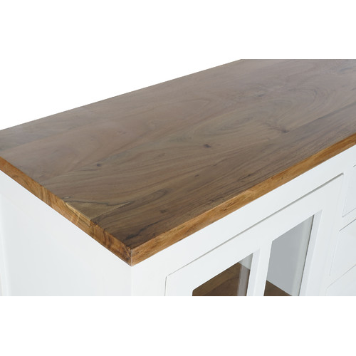 BUFFET MANGO ACACIA 180X45X90 BLANCO