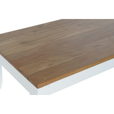 MESA CENTRO MANGO ACACIA 120X70X45 BLANCO MESA CENTRO MANGO ACACIA 120X70X45 BLANCO