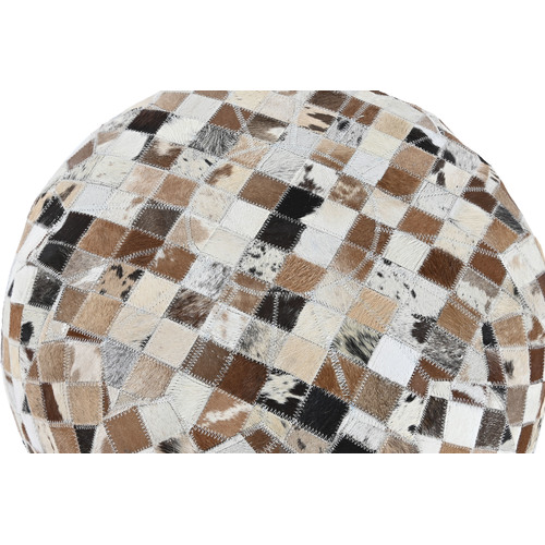 COJIN SUELO PIEL 48X48X35 CAMEL