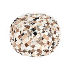 COJIN SUELO PIEL 48X48X35 CAMEL