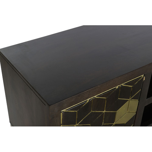 MUEBLE TV ACACIA METAL 140X40X55 MARRON