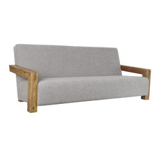SOFA MADERA RECICLADA POLIESTER 221X94X83 BOUCLE