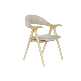 SILLA OLMO POLIESTER 56X54X81 NATURAL