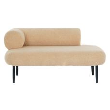 SOFA POLIESTER METAL 127,5X73,5X64 BEIGE