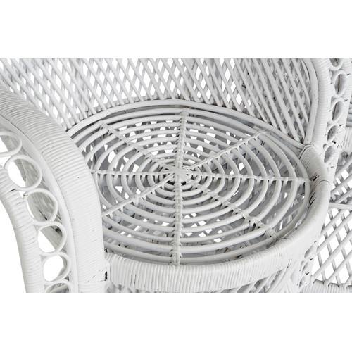 SILLON RATAN 157X68X145,5 2 PLAZAS BLANCO