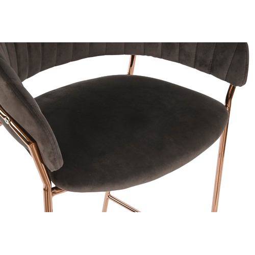 TABURETE POLIESTER METAL 58X47X110 TERCIOPELO