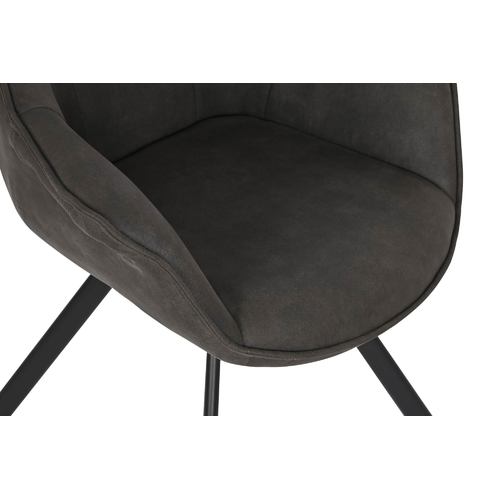 SILLA MICROFIBRA METAL 64X67X85 SIMIL PIEL