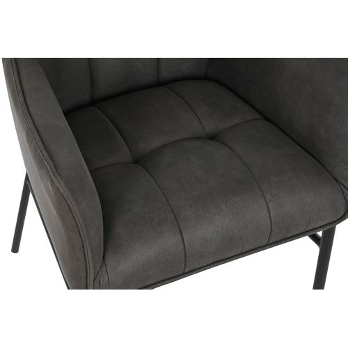 SILLA MICROFIBRA METAL 60X60X84 SIMIL PIEL