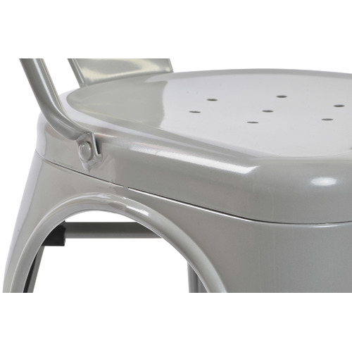 SILLA METAL 45X48X86 APILABLE GRIS