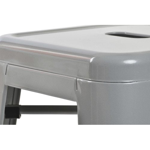 TABURETE METAL 43X43X76 GRIS