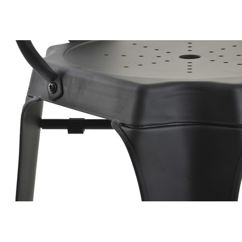 TABURETE METAL 44X49X113 RESPALDO NEGRO