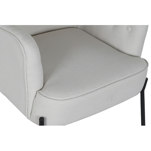 SILLON POLIESTER METAL 65X73X79,5 BEIGE