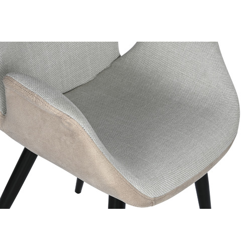 SILLA PU METAL 62X62X83 BEIGE