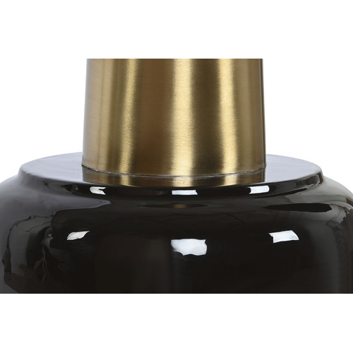 MESITA AUXILIAR CRISTAL METAL 59X59X46 NEGRO