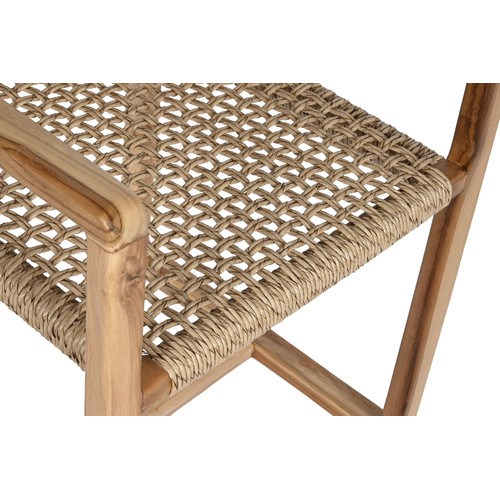 SILLA TECA RATAN 54X53X83 NATURAL