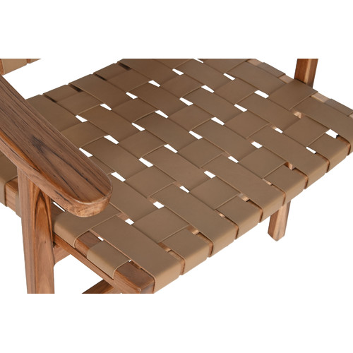 BUTACA TECA PIEL 74X78X75 BEIGE