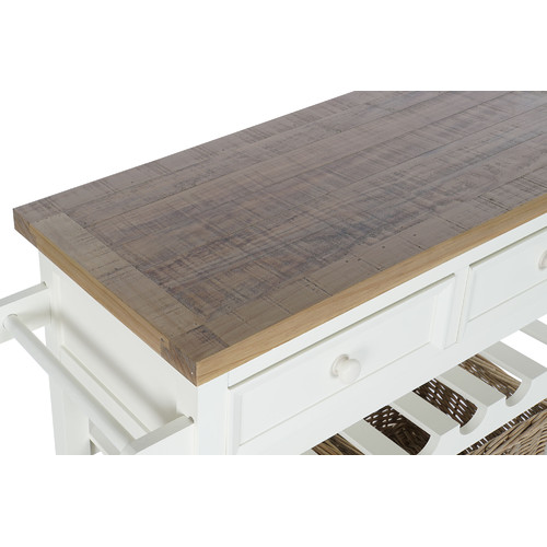 CONSOLA PAULOWNIA 88X38X80,5 2CAJ, BOTELLERO