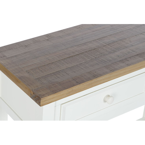 CONSOLA PAULOWNIA 105X38X78 2CAJ, BEIGE