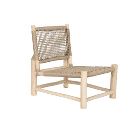 BUTACA TECA FIBRA 69X81X84 NATURAL