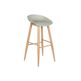 TABURETE PP METAL 42X43X84 VERDE