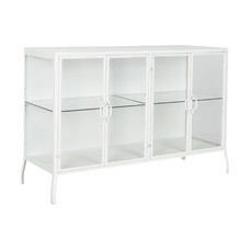 BUFFET METAL CRISTAL 120X40X81 BLANCO
