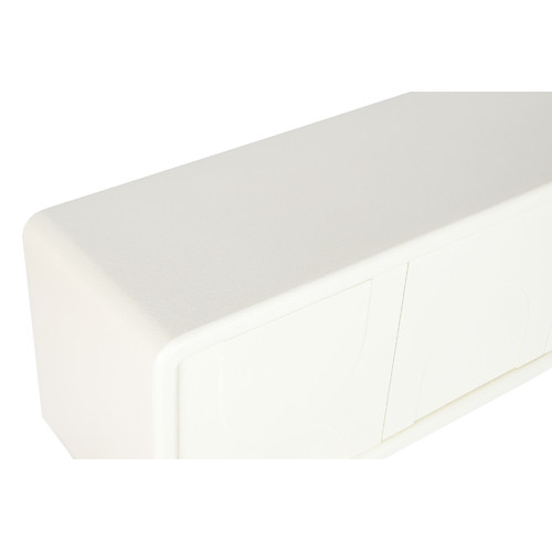 MUEBLE TV MDF 160X37X50 4PUERTAS 3D BLANCO