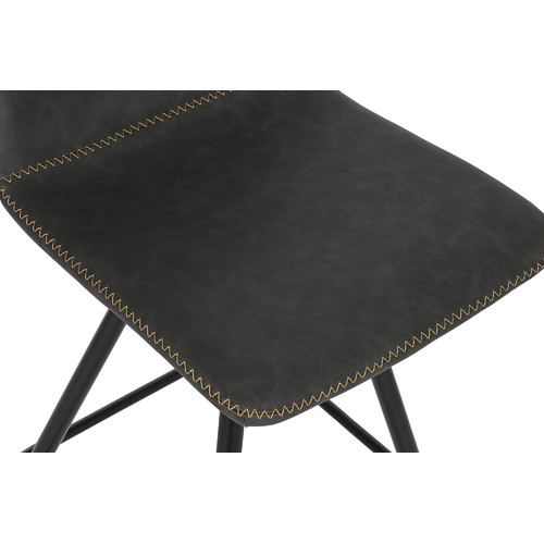 TABURETE PU METAL 41X50X93 GRIS OSCURO