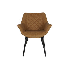 SILLA PU METAL 68X64X82 CAMEL