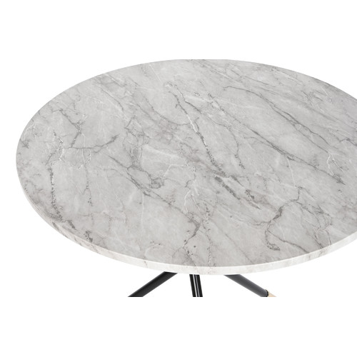 MESITA AUXILIAR MDF METAL 80X80X76 SIMIL MARMOL