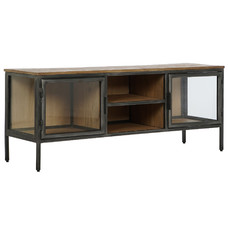 MUEBLE TV MADERA METAL 137X40X55 NATURAL
