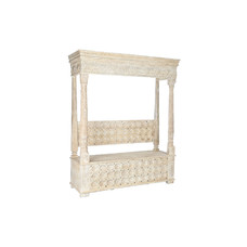 BANCO MANGO 190X54X215 ENVEJECIDO NATURAL